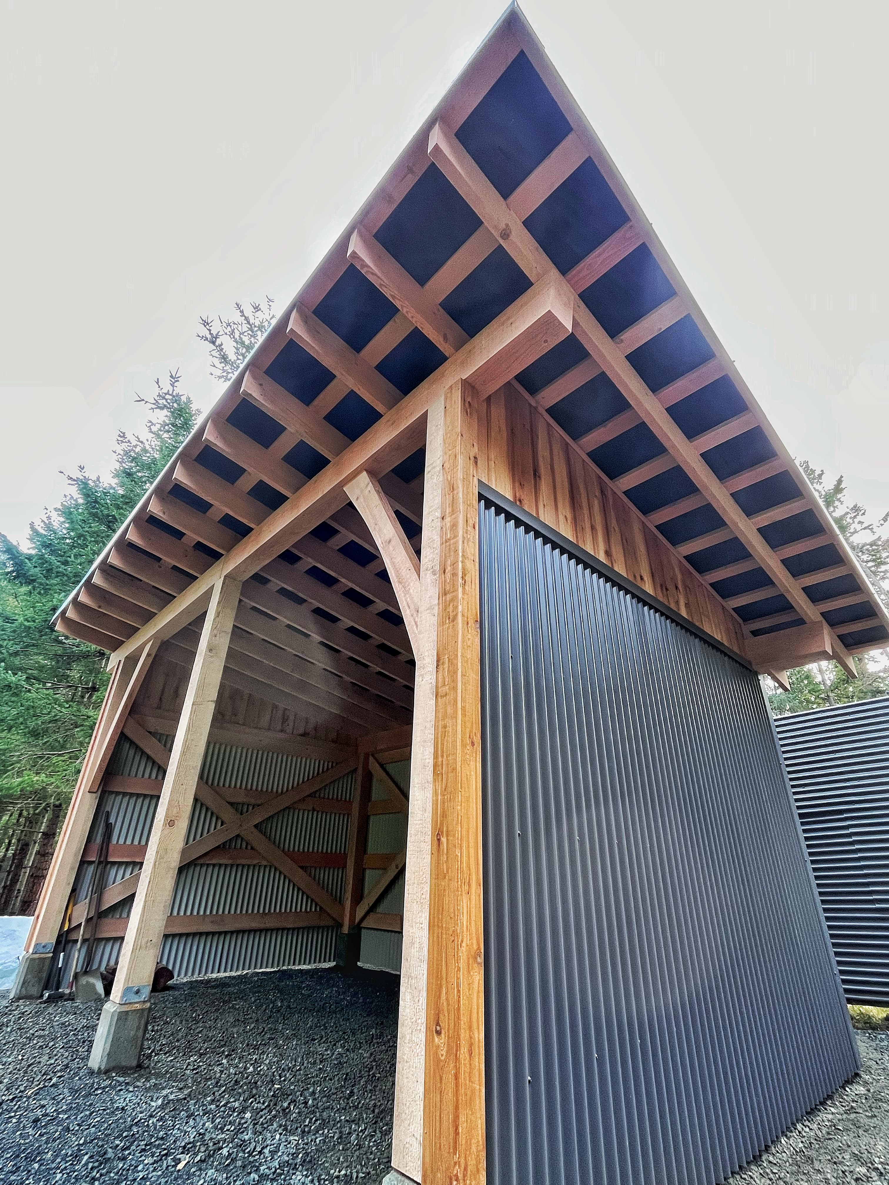 Additional timber frame work in context