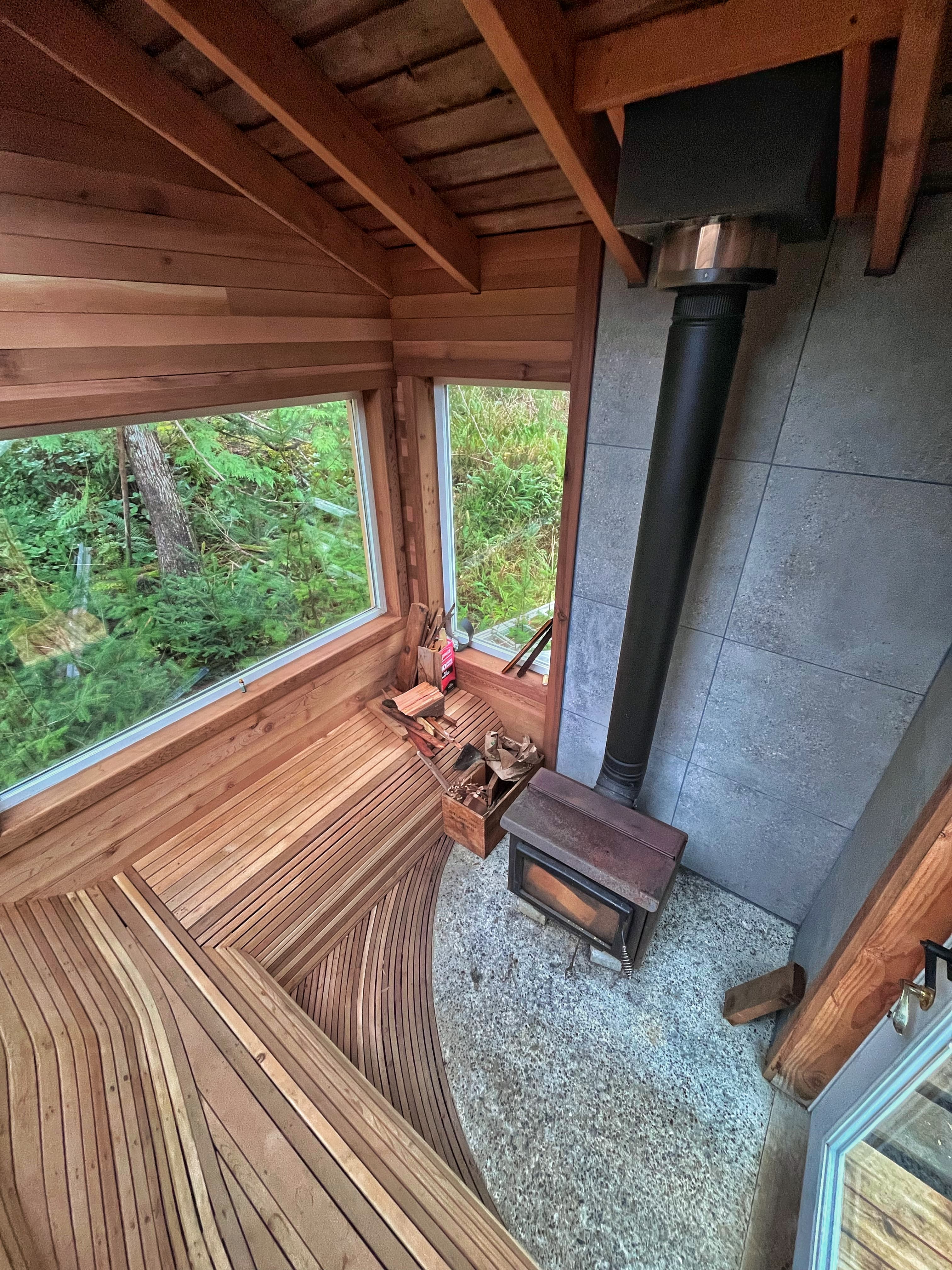 Timber framing assembly showing craft and precision