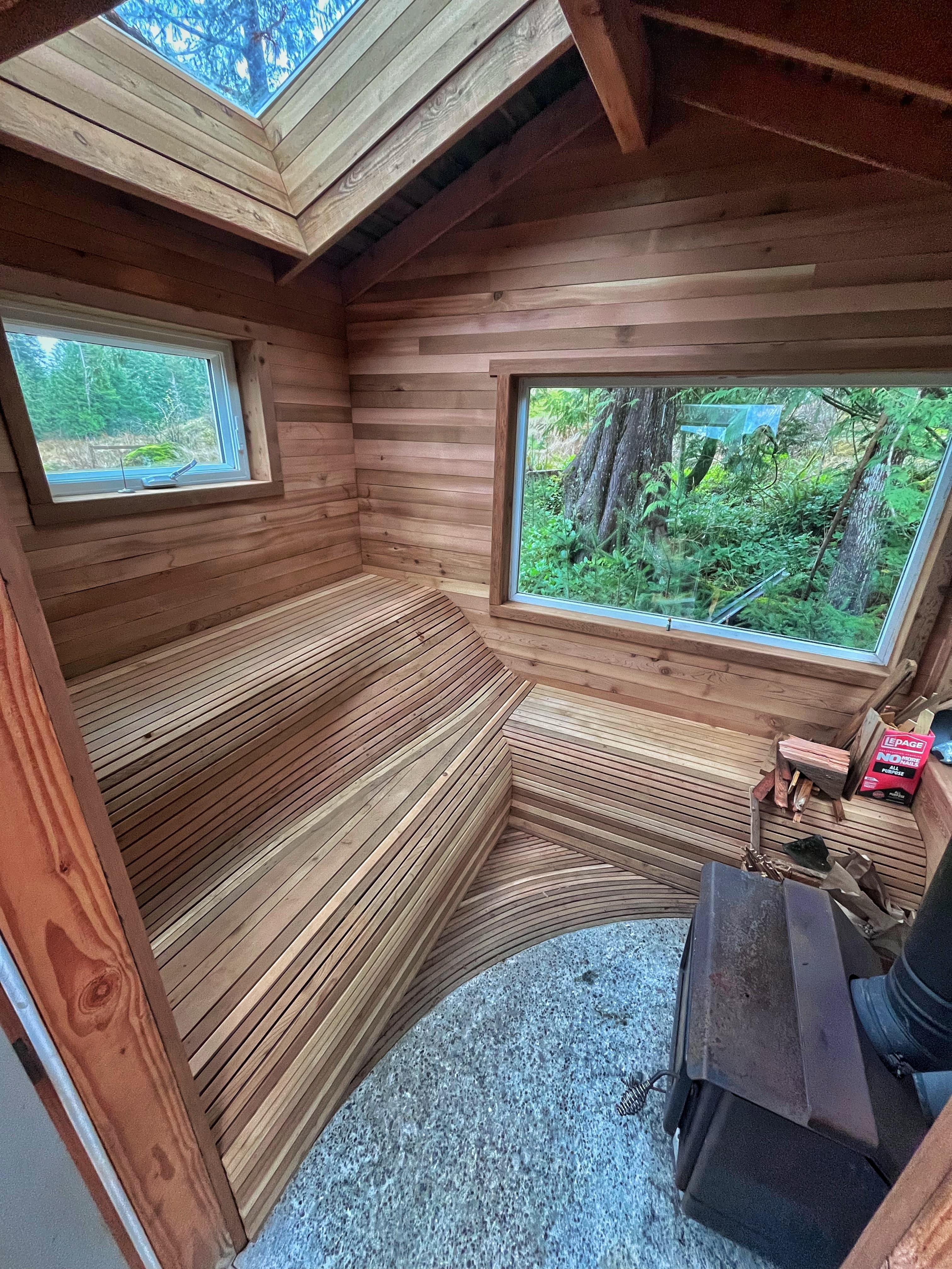 Joinery detail on a timber frame connection